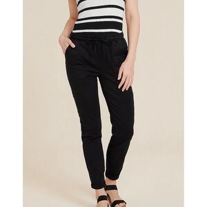 Maurices Weekender High Rise Black Tapered Pant